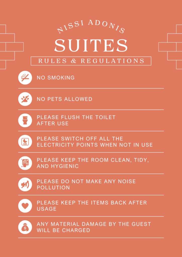 Nissi Adonis House Rules